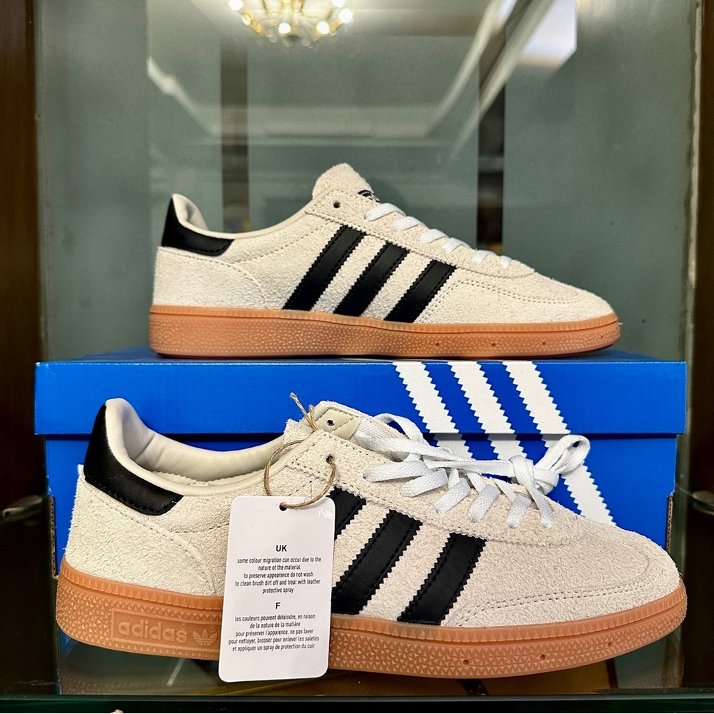 adidas Spezial Sneakers in Off-White, Black & Gum - Picture 2 of 4